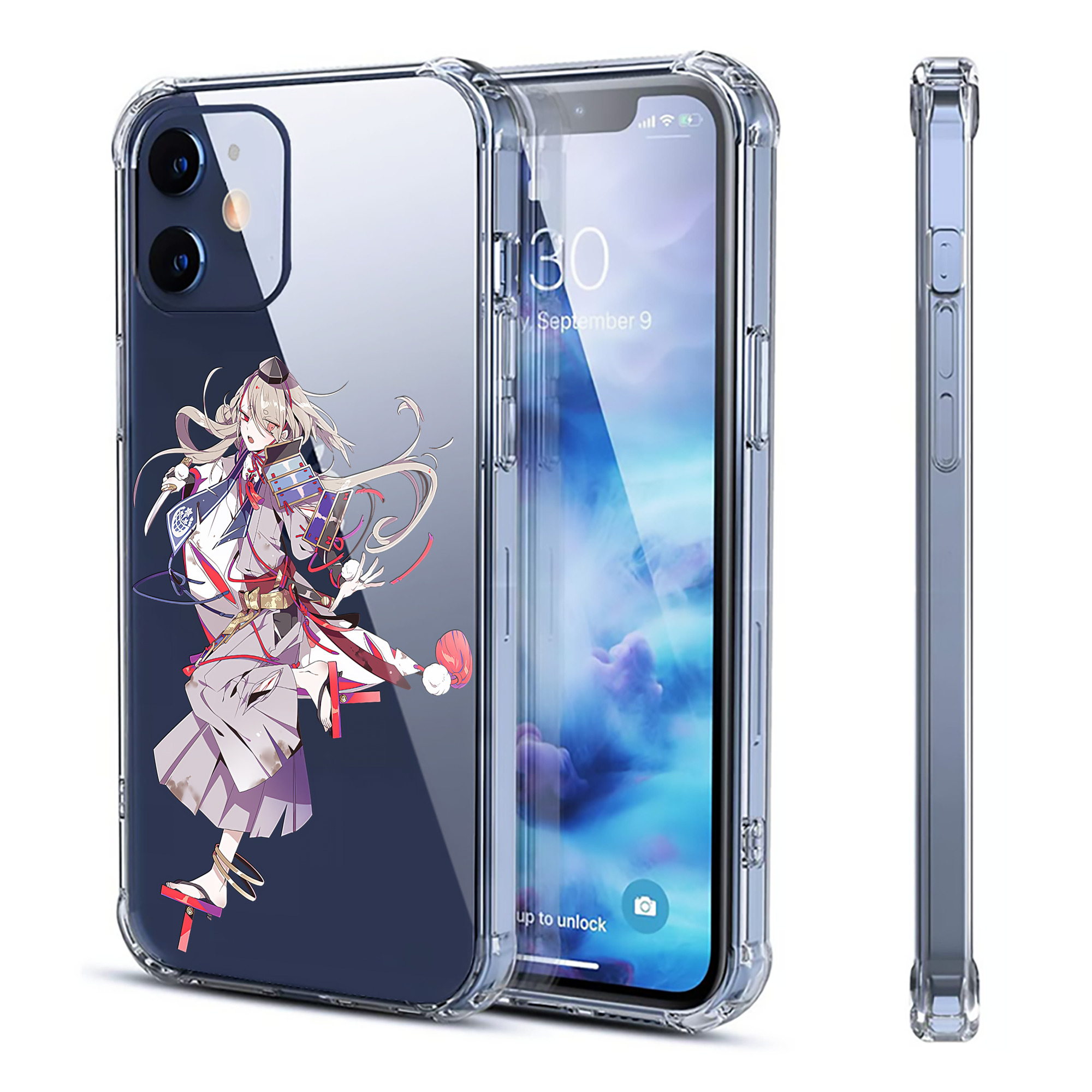 （画像用） 刀剣乱舞 Touken Ranbu 【iPhone 12シリーズ対応】透明スマホケース（クリアソフトケース）